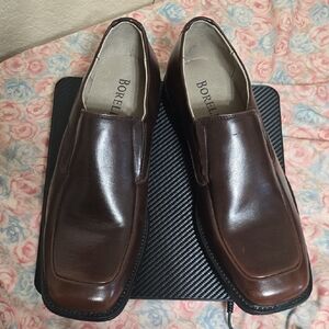BORELLI Men's Classic Brown Loafers